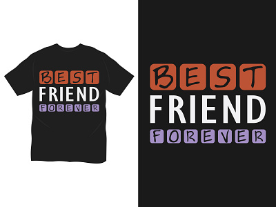 Best friend forever t shirt design