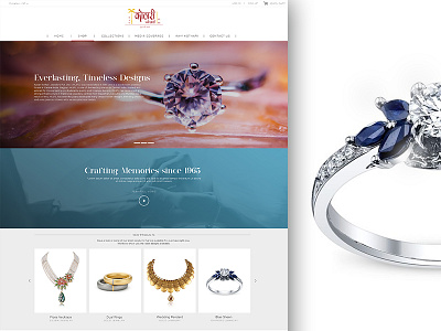 Jewelry Website Redesign diamond ecommerce exclusive jewelry gold jewelry website design