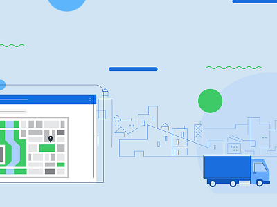 Logistics Dashboard Minimal Illustration animation app video branding design inspiration explainer video flat design fresh design india designer inspiration monocolour ui design