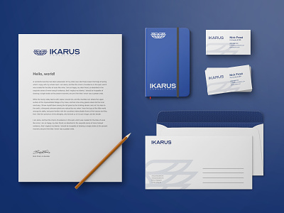 IKARUS complete brand identity