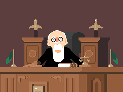 Lawyer Illustration (SCW Video Series) 2d animation 2d character 2d video animation beard character animation character design flat character flat design illustration inspiration law law firm lawyer lawyer animation lawyers old man vector vector art vector illustration