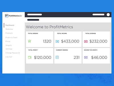 ProfitMetrics Dashboard!