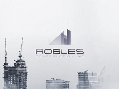 Robles Construction Brand Logo aditya aditya golecha branding building building logo construction construction industry design inspiration designer india fresh design icon india inspiration logo design logo design branding mark real estate real estate development typeform