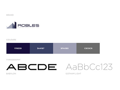 Robles Construction Brand Elements