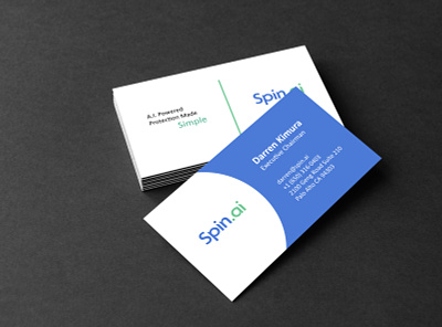 Spin Tech Business Card branding design