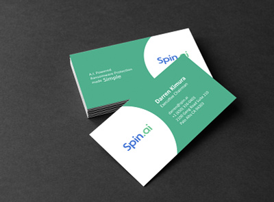 Spin Business Card branding design logo