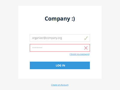 Login clean error flat login minimal sign up ui