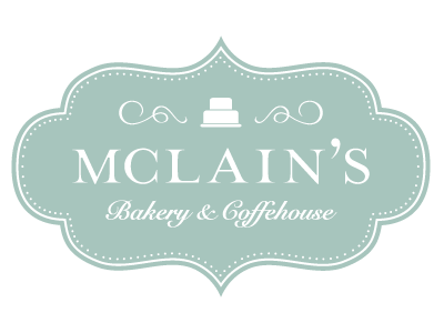 Mclain's Bakery Logo bakery branding coffeehouse coffeeshop identity logo pastry vintage