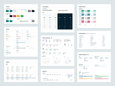 IR // Design System color palette design system elements forms product design typography ui ui design web app