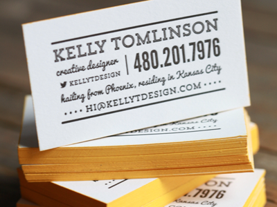 Personal Business Cards business card calling card colour edging design typography
