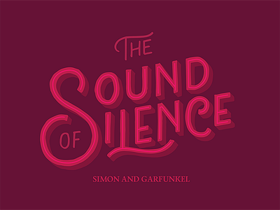 Sound Of Silence font lettering logo logotype sketch song typeface typography vintage