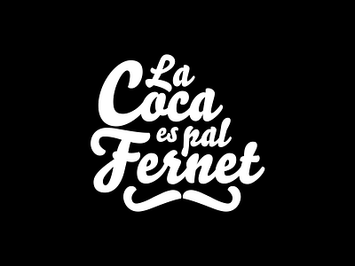 La Coca es pal Fernet argentina identity logotype radio typography