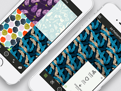 Corel Patterns Facelift III app iphone patterns ui ux
