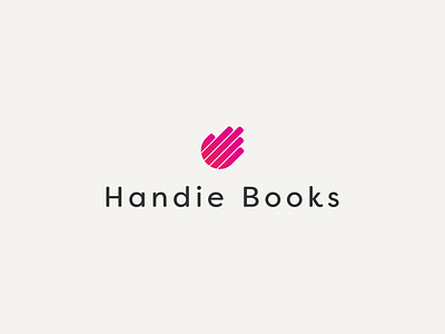 Handie Books Logotype book brand ci hand identity logo logotype structure vector