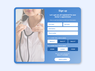 DailyUI Sign up form behance challenge sign up ui ux web