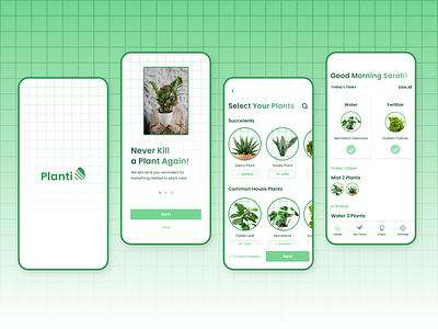 Planti, Plant-care App Design adobe xd app plant plant care ui xdchallenge