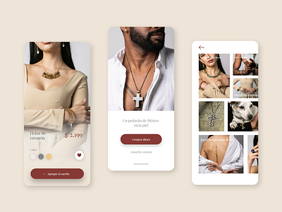 Karizia jewelry ecommerce design