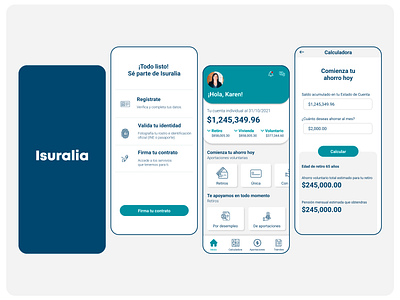 Isuralia Life Insurance app adobe xd app design figma ui web