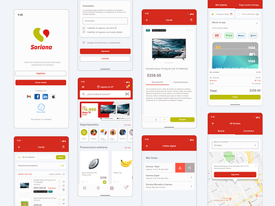 Soriana e-commerce for Android android app e commerce figma grocery material design product design soriana ui ux web
