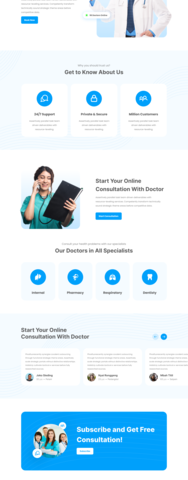 Konsul 🚑 | Health & Medical Consultaion Landing Exploration by Arki on ...