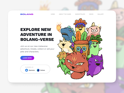 Bolang 🎃 | Metaverse Landing Page