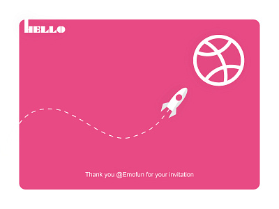 Hello Dribbble ! debut hello shot