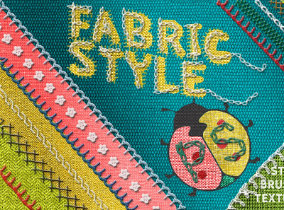 Fabric Styles Stitch Brushes for Photoshop cotton style photoshop fabric style fabric textures knit stitch photoshop styles photoshop tools stitch brush