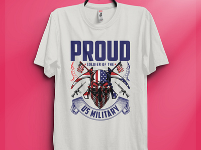 US Army / Military Tshirt design adobe custom custom t shirt design graphic graphic design graphics idea illustration illustrator logo mokeup redbubble retro design saimumislam teespring tshirtdesign ui web xd ui