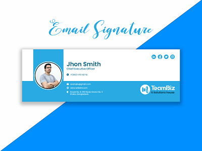 Email Signature Design branding custom t shirt design email graphic graphic design illustration logo mokeup retro design saimumislam signature ui