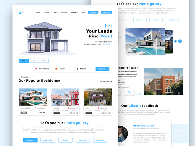 Real Estate Landing Page Design