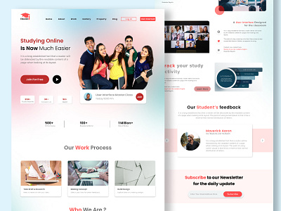 Online Study Landing Page Design