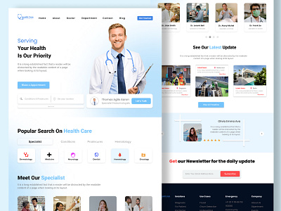 Health Care Landing Page Design