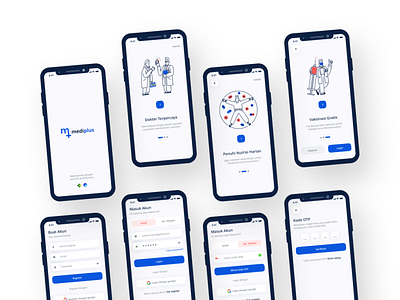 Mediplus Mobile App app design graphic design illustration ui ux