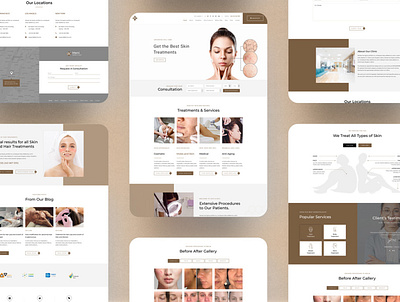 Skincare Web Design ui ux web webdesign