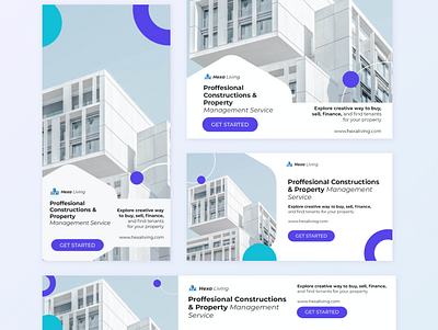 Realestate 🏡 property banner ads ad design ui ux