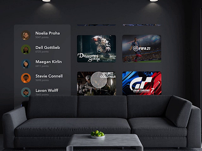 Augmented Reality #gaming dashboard ar augmentedreality design game ui ux