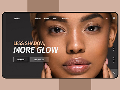 Makeup Ecommerce Landing Page app design ui ux web