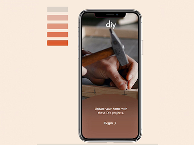 DIY browsing Experience app design ui ux uxui