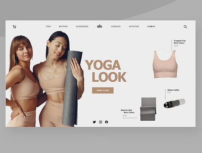 Yoga shop - Web Design design ui ux uxui web