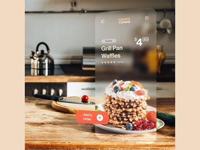 AR food app app ar ar app augmentedreality design ui ux