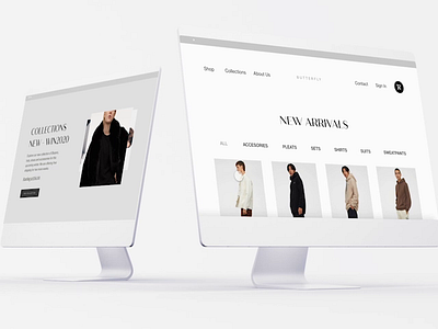 Web Design - Ecommerce shop design online shop online store ui ux uxui web