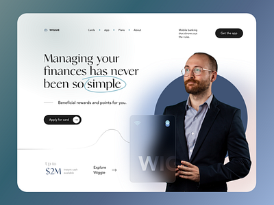 Financial App Landing Page