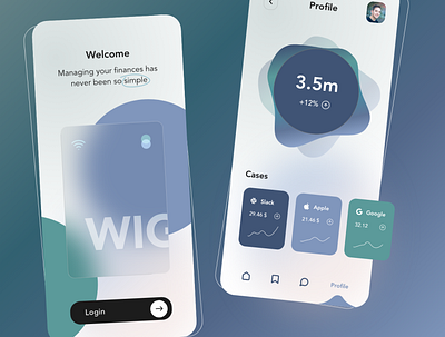 Financial App UI Design app design finance app ui ux uxui web