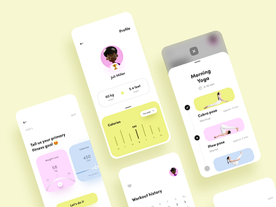 UI Design for Fitness app