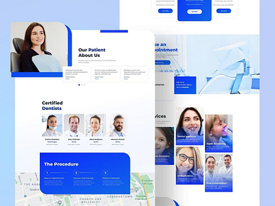 Website design for a dental clinic dental dental care design ui ux uxui web