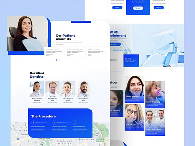 Website design for a dental clinic