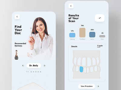 UX Design of a Dental app