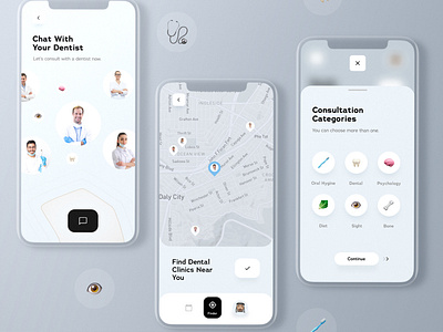 Dentist mobile app UI Design