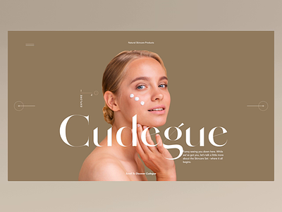 Cosmetics landing page UI design cosmetics design ecommerce ui ux uxui web