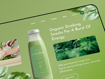 UI Design of Juice Shop Website app design juice ui ux uxui web